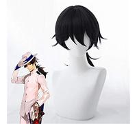 Juego Fate/grand Order Fgo Sakamoto Ryoma Pelucas de cosplay Pelucas de pelo largo y negro Disfraces de cosplay para accesorios de fiesta de Halloween