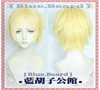 Juego FGO Fate/Grand Order Voyager Cosplay peluca corta pelo sintético resistente al calor amarillo + gorro de peluca gratis como foto
