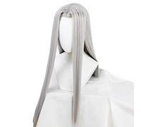 Juego Final Fantasy Sephiroth Cosplay peluca Ff7. Cosplay largo plateado recto hombres pelucas pelo sintético resistente al calor