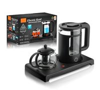 Juego For La Ceremonia Del Té: Hervidor Eléctrico De 1,8 L + Aislado 0,6 Con Bandeja, Perfecto Preparar Té Y Uso En Casa Oficina.