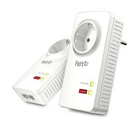 Juego FRITZ Powerline 1220 2x adaptador, con toma integrada, hasta 1.200 MBit/s, 2x Gigabit LAN