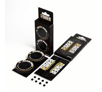 Juego FROGUM Naranja de Aros y emblemas para Alfombrillas Race Rock I Adapta Las Alfombrillas de Coche a tu Estilo