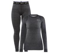 Juego funcional de mujer Craft Core Wool Merino Talla: XS / Color: gris oscuro