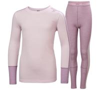 Juego funcional para niños Helly Hansen Jr Lifa Merino Midweight Set Purple Clay Talla infantil: 140 / Color: rosa/violeta