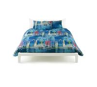 Juego Funda Nórdica Bassetti Life Big Apple matrimonio 2 plazas Reversible azul