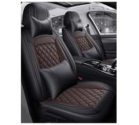 Juego Fundas Asiento Coche Cuero para BMW 1 Series 116i, Impermeable Cubreasientos Delanteros Traseros Protectores Interior Accesorios,D/Black-Brown-Deluxe Edition