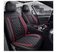 Juego Fundas Asiento Coche Cuero para BMW 3 Series 320 2008-2018, Impermeable Cubreasientos Delanteros Traseros Protectores Interior Accesorios,B/Black-Red-Standard