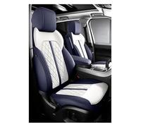 Juego Fundas Asiento para M&ercedes para B&ENZ para Clase C W para 204 W205 W206 2004-2017 Fundas Asiento Cuero Coche Cojines Soporte Protectores(Blue White,SE)