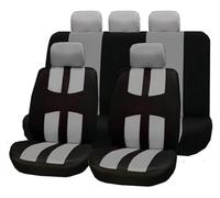 Juego Fundas Asiento para T&oyota para Corolla 2003 2004 2005 2006 Funda Cojín Soporte Asiento Coche Protección Cuatro Estaciones(Black Gray Full Set)