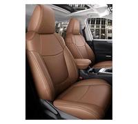 Juego Fundas Asiento para T&oyota para RAV4 para Corolla para CHR Funda Cojín Soporte Asiento Coche Juego Completo Cuero Perforado Central(Brown)