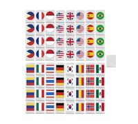 Juego genérico Mahjong, Pequeño Mahjong | en Bloques - Construcción 64 Azulejos, Juguetes de Viaje Azulejos, MAh Jong Bandera Nacional