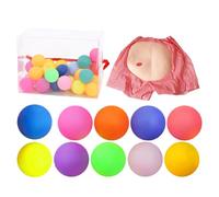 Juego genérico Twerk Pong, Shaking Pong Challenge, Correa de cintura ajustable, diversión Body Movement Toy incluye Pongs Balls for Outdoor Yard Activity, 8,46 x 6,89 x 3,74 pulgadas