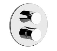 Juego Gessi CONO listo para instalar para mezclador termostático oculto, cartucho desviador de 2 vías, 45134726, Color: Bronce cálido cepillado PVD