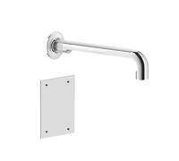 Juego Gessi Inciso para caño de lavabo con control electrónico, sensor integrado en el aireador, proyección 260 mm, 58107031, Color: cromado