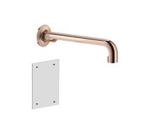 Juego Gessi Inciso para caño de lavabo con control electrónico, sensor integrado en el aireador, proyección 260 mm, 58107030, Color: PVD de cobre