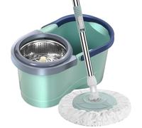 Juego giratorio y cubo giratorio, manos libres para la limpieza, ahorro de trabajo, con escurridor para salón, cocina, balcón sala de estudio