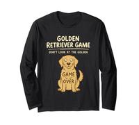 Juego Golden Retriever No mires al Perro Divertido Dorado Manga Larga