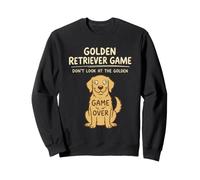 Juego Golden Retriever No mires al Perro Divertido Dorado Sudadera