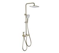 Juego Grifo Dorado, Lluvia Montaje en Pared con la Mano, bañera, rociador Bidet, Toque batidora baño, 4 Funciones de Ducha