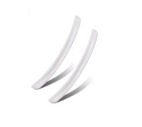 Juego Guardabarros Guardabarros Coche Suave Universal Pegatina Arco Acampanado Cubierta Protectora Ventilación Tira Antiarañazos 2 Uds(White 2pcs)