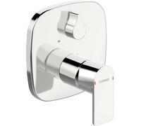 Juego HANSA HANSASTELA para bañera/ducha, roseta Soft Edge, cromo, 87849173