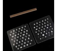 Juego Herramientas 3pcs Letras Números Símbolos Juego Herramientas | Incluye mayúsculas, minúsculas, números y símbolos, ideal para personalizar nombres