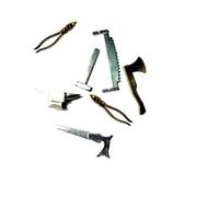 Juego herramientas cerrajero de metal para pastores 7,10 cm belén ricevi un llavero G. armenio artigianali Shepherds Crib