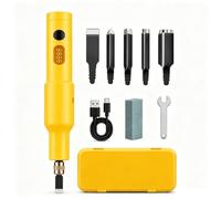 Juego Herramientas Eléctricas For Tallar Madera, Cincel Madera Recargable | Herramienta Grabado Manual, For Esculpir Artesanías De Carpintería, 5 Cuchillas, Recargable, For Tallar, Grabar Y Dar Forma
