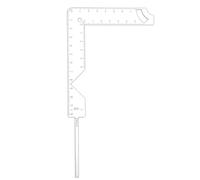 Juego Herramientas Guía Portada Libro, Kit Encuadernación 5 en 1 Regla Encuadernación Libros Metal Herramienta Portada Álbumes Recortes para Hacer Portadas de Libros, Planificador