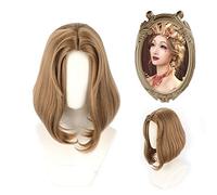 Juego Identity V Blood Queen Mary Marie Cosplay Peluca Madame Déficit Mujeres Marrón Recto Peluca de pelo de fibra de alta temperatura