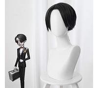 Juego Identity V Peluca Cosplay Embalsamador Banquete Ama de casa Gris-negro Cola de caballo Pelucas de Halloween Banquete Mayordomo Pelucas KUZZ476BA