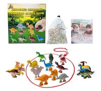 Juego Imanes Cuerda, Juegoes de Magneticos, Juego Magnético con Cuerda, 20 Piezas Dinosaurio Magnético Ajedrez, Atraerse Unos a Otros, Juego Magnético Portátil, Reuniones Familiares y Adultos