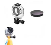 Juego impermeable compatible con Insta360 GO Ultra, carcasa de buceo profundo de 50 m con filtro, mango flotante, inserto antivaho, para deportes subacuáticos y vlogging (solo cámara ND32)