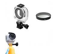 Juego impermeable compatible con Insta360 GO Ultra, carcasa de buceo profundo de 50 m con filtro, mango flotante, inserto antivaho, para deportes subacuáticos y vlogging (CPL) solo