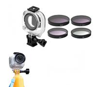 Juego impermeable compatible con Insta360 GO Ultra, carcasa de buceo profundo de 50 m con filtro, mango flotante, inserto antivaho, para deportes subacuáticos y vlogging (solo cámara, 4 piezas)