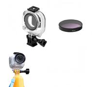 Juego impermeable compatible con Insta360 GO Ultra, carcasa de buceo profundo de 50 m con filtro, mango flotante, inserto antivaho, para deportes subacuáticos y vlogging (solo cámara ND16)