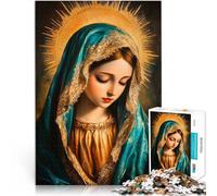 Juego Intelectual de Juguete Pintura de la Virgen María Rompecabezas para Adolescentes de 1000 Piezas 50x75cm Regalo de Obra de Arte Apto para Mayores de 14 años.