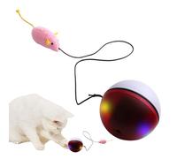 Juego interactivo de bala para gatos, juego interactivo de rodaje y masticación, juguete de movimiento para gatos, cachorro casa interior al aire libre cumpleaños uso diario en el suelo