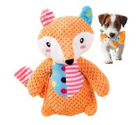 Juego interactivo de peluche animal | Juguete para mascar con papel arrugado y chirrido, para juegos al aire libre, parque camping interior, educación soledad