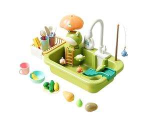 Juego Interactivo Mesa Agua Niños, Mesa De Agua para Niños, Diversión Kit Mesas De Arenas Y Aguas con 26 Accesorios, Cascada Aquaplay Water Table Mesas De Aguas Niño Juguete Jardín, para Niño Niñas