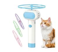 Juego interactivo para gatos con disco lanzable | Lanzadiscos recargable para gatos, lanzador automático para persecución y caza | para perros y para entrenar al aire libre en el jardín, balcón