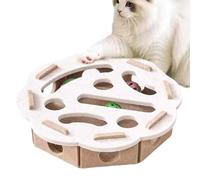 Juego interactivo para gatos - laberinto educativo de fieltro con bolas de campana, actividad emocionante y juego de caza para mascotas, juguete de entrenamiento creativo para promocionar