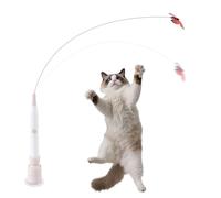 Juego Interactivo Para Mascotas Con Manos Libres: Varilla Flexible Desmontable De 55 Cm, Juguete De Persecución Motorizado Para Gatos Pequeños, Medianos Y Grandes | Del Aburrimiento Enriquecimi