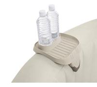 Juego Intex PureSpa Accesorios Beige: Soporte Bebidas y 2 Reposacabezas 28501