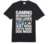 Juego Introvertido Amante de los Perros Modo Silencioso Modo Café Modo Perro Comfort Colors Adult Heavyweight T-Shirt