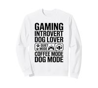 Juego Introvertido Amante de los Perros Modo Silencioso Modo Café Modo Perro Sudadera