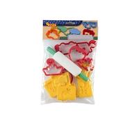 Juego Jovi Rodillo Para Plastilina + 12 Moldes Formas Surtidas