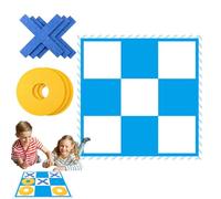 Juego Jumbo - Piso De Juego De Mesa | De Juegos De Patio Gigante De Tela | Doble Seis Jumbo Dominos Set | 28 Tiles con Brown | Puntuación De Giant Game | Rings Slider Par