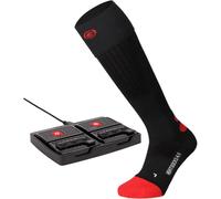 Lenz Heat Sock 4.1 Toe Cap Calcetines calefactables, negro-rojo, tamaño 35 36 37 38 para Hombres