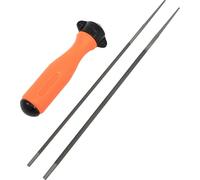 Juego lima afiladora cadena - juego de 2 limas con mango ergonómico, ideal para afilar cadenas de motosierras, duraderas y fáciles de usar.*